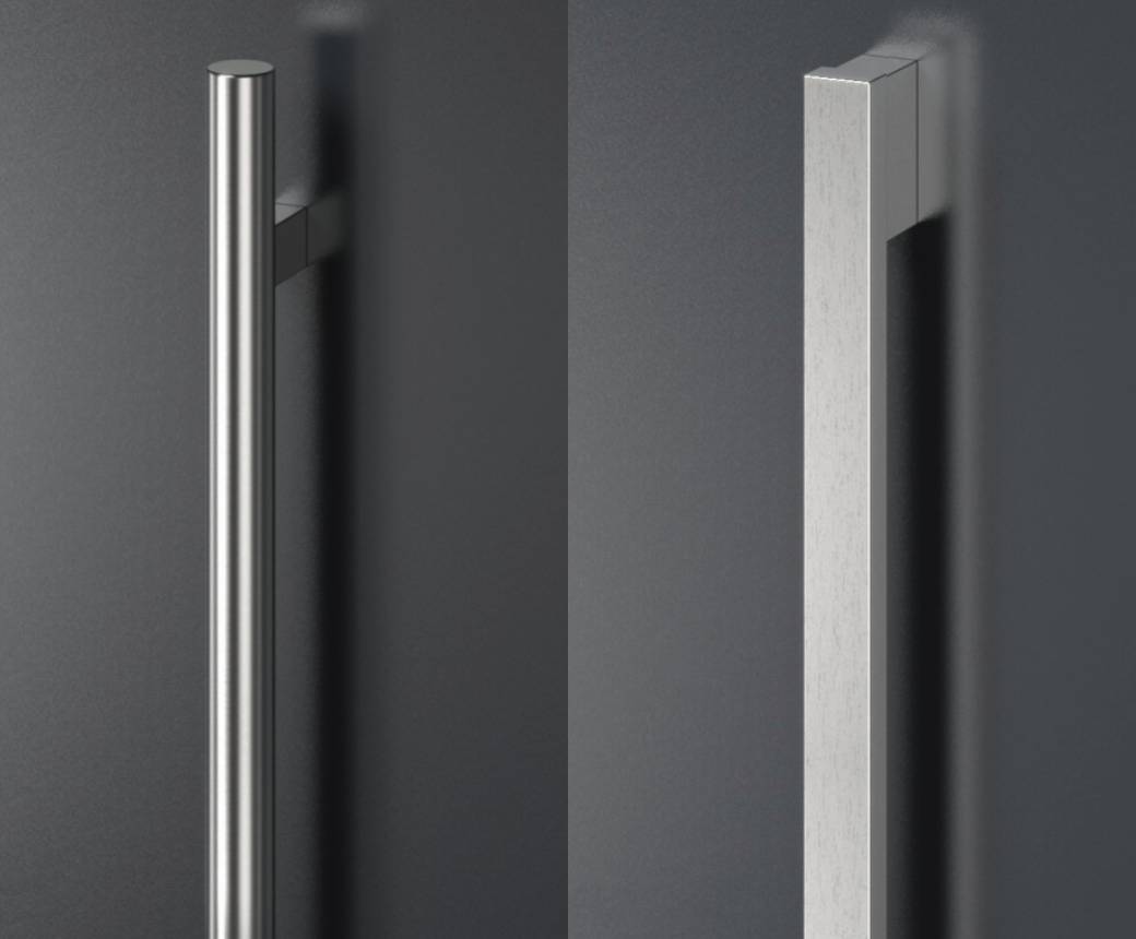 Runde UND rechteckige Griffe