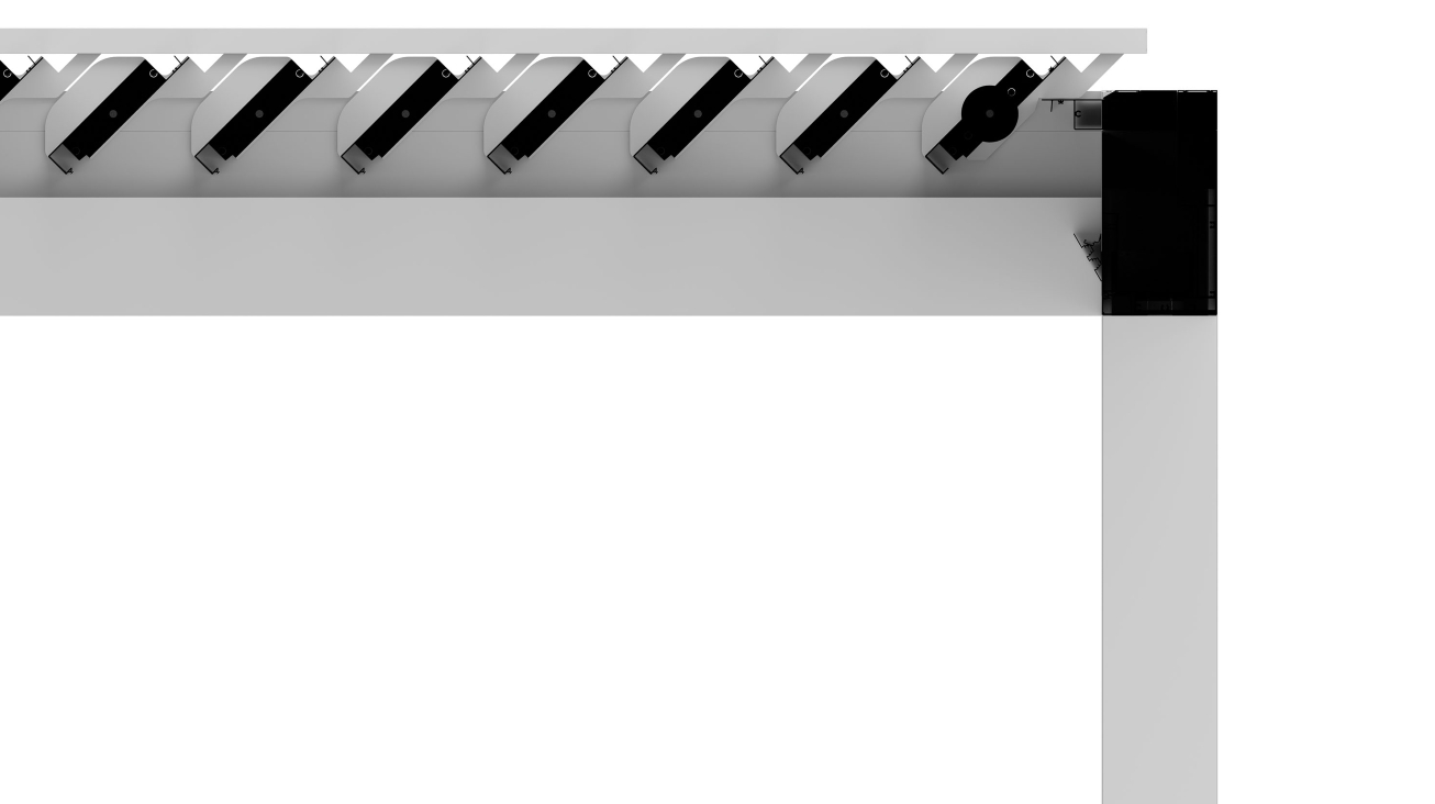 Pergola Lamellen bis zu 135&deg; öffnen