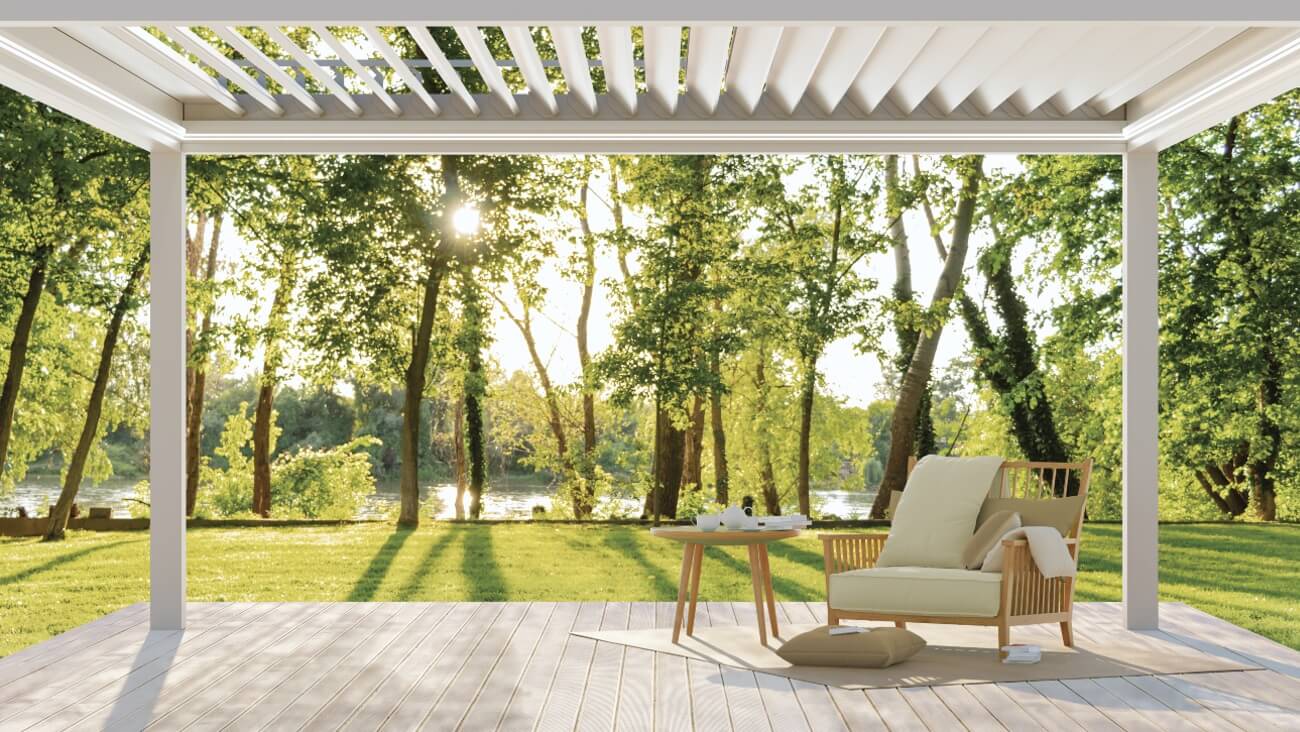 Modernes Komfort - Terase-Pergola